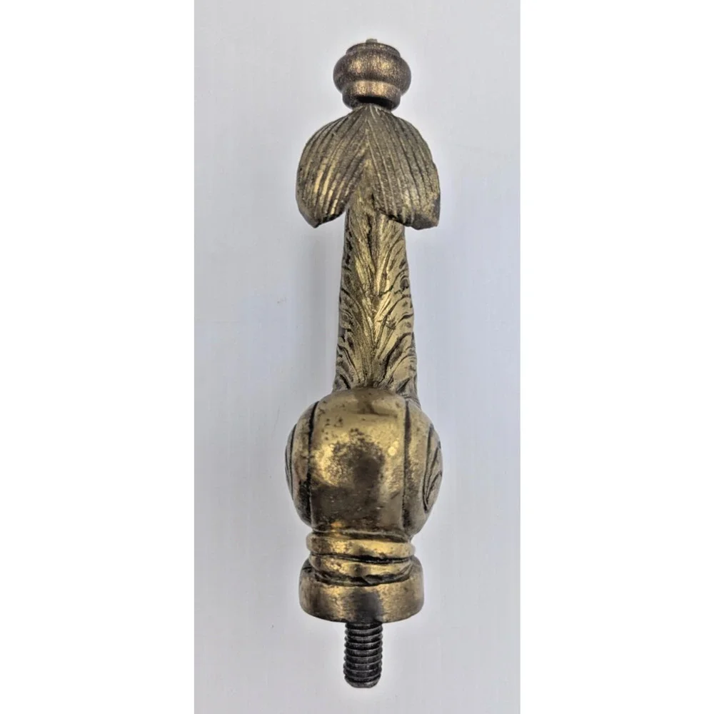 Brass Koi Fish Dolphin Screw on Part Solid Decor Repurpose Furniture Piece